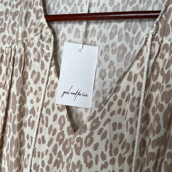 NWT Girl in the Sun Lush Life Leopard Print Mini Dress women size Medium - Picture 10 of 11